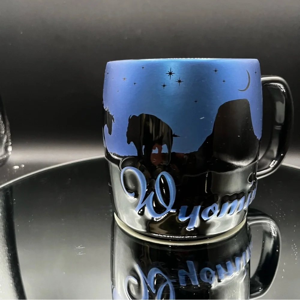AMERICAWARE “WYOMING” NIGHT SKY MUG 20 OZ 2014